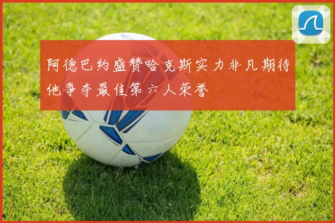 阿德巴约盛赞哈克斯实力非凡期待他争夺最佳第六人荣誉